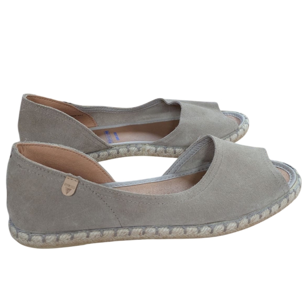 Verbena Cruz Tan D'Orsey Espadrille Flats Size 39 - Picture 4 of 11